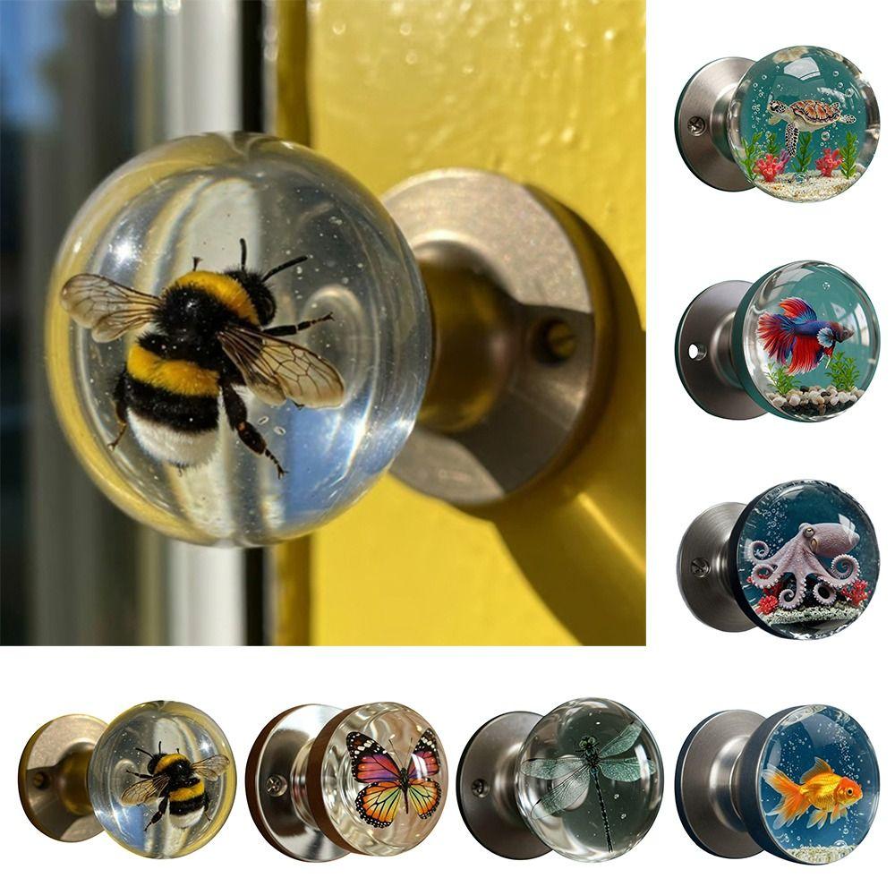 Retro Decorative Door Handle Scratch-Resistant Door Knob High Quality Animal Artistic Knob