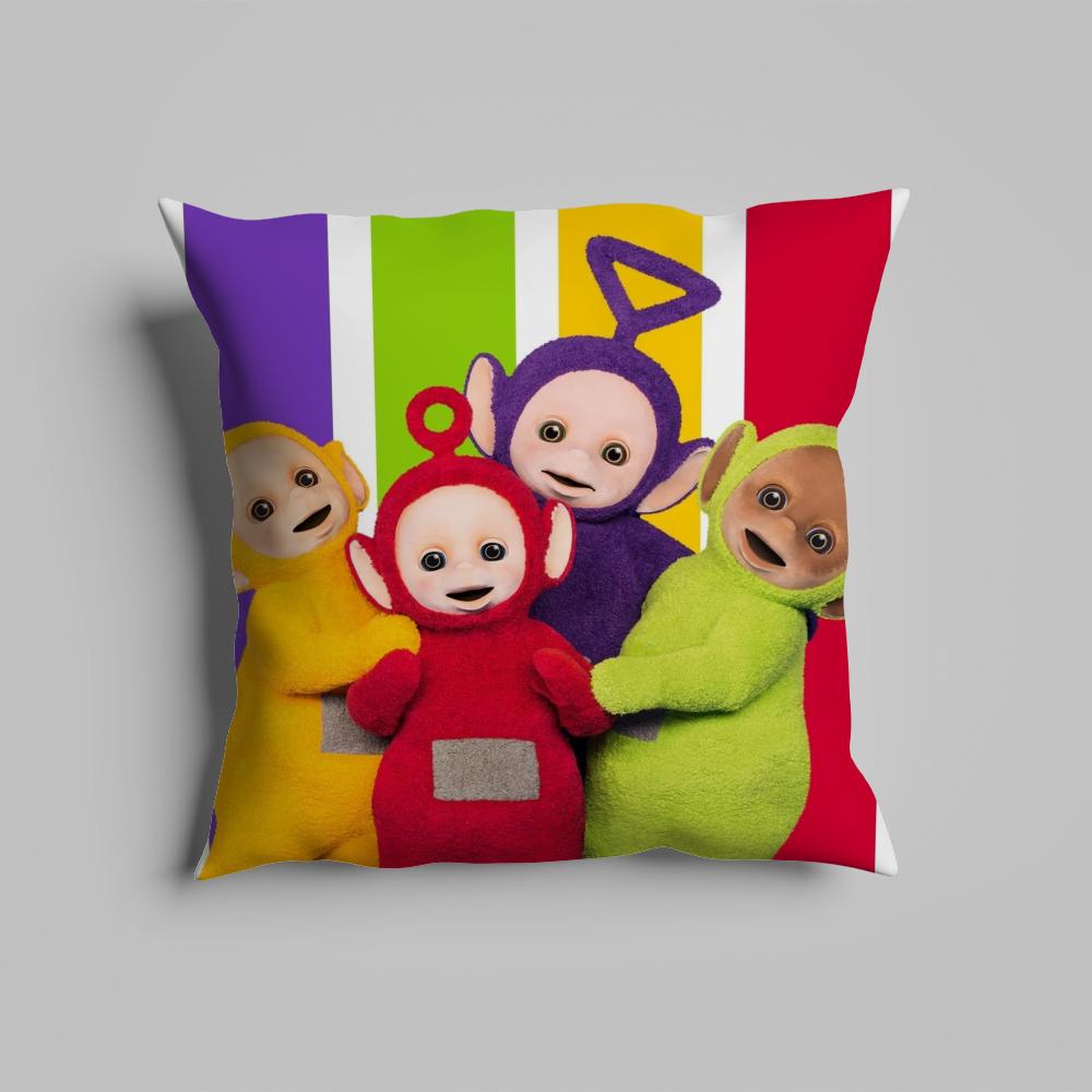 Federa cuscino lussuosa per ufficio domestico, decorativa per divano, cuscini per sedile auto multi-formato, federe cuscino t-Teletubbie-s