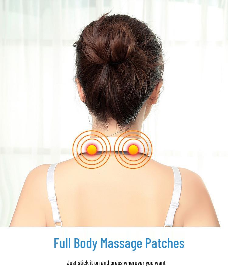 Electromagnetic Heat Neck Massager with Electric Pulse Therapy