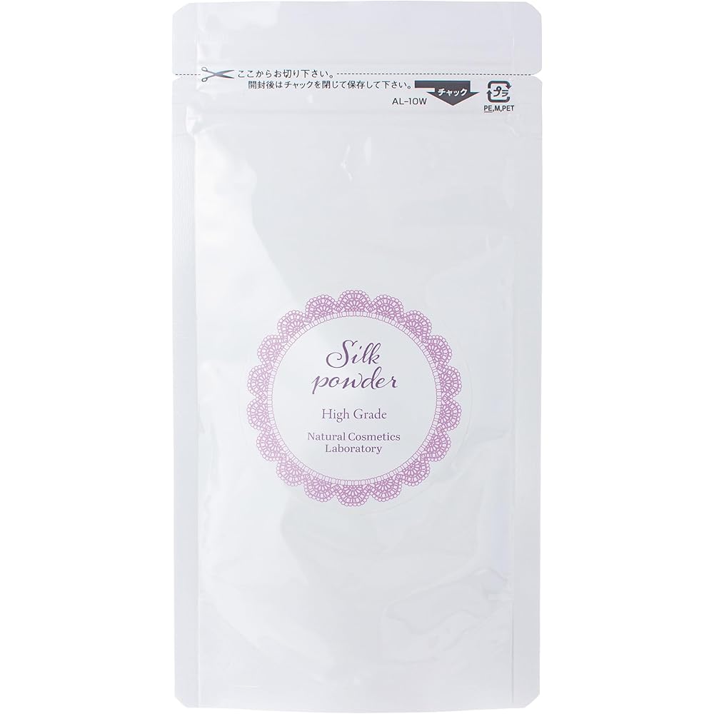 Natural Cosmetic Research Institute Silk Powder High Grade 100% Silk Face Powder Loose Foundation 20g Refill Aluminum Pouch
