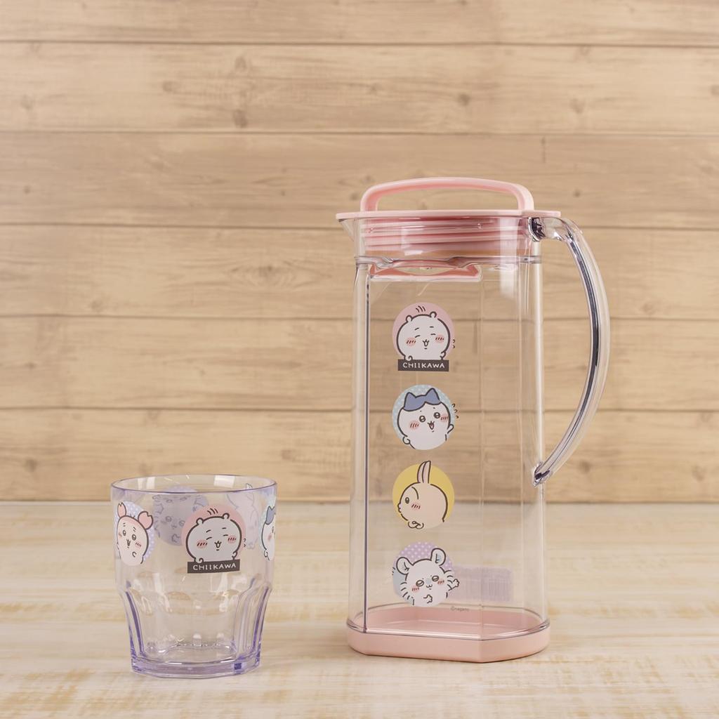 OSK Cold Water Made in CKW26 Pitcher, Vertical/Horizontal, 1.2L, Chiikawa, Jug, Japan, Stain-Resistant, RC-1208
