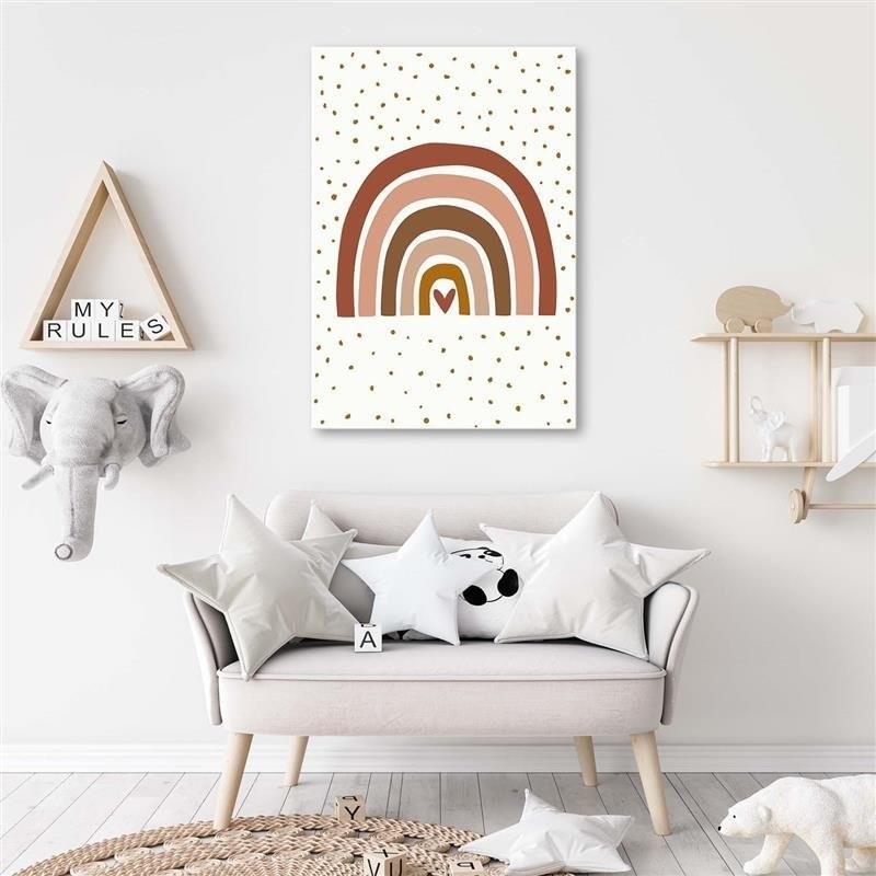 Tisk na plátno, Růžová duha