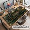 Nature Library Travel Theme Customized Mouse Pad Personalized Print Name Text Desk Mat For Home Office Table Decor