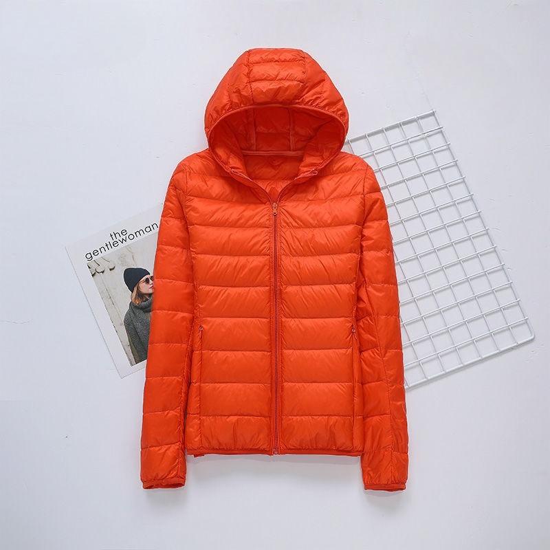 

Пуховик Жіночий Новий Короткий Тонкий Товстий Теплий Приталений Темпераментний Модний Короткий Пальто з Пуху Білої Качки M помаранчевий