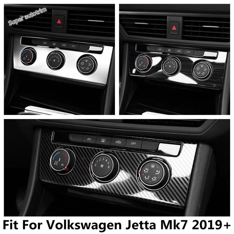 For Volkswagen Jetta Mk7 - Car ABS Accessories Central Control AC Air Conditioning Panel Decoration Frame Cover Trim