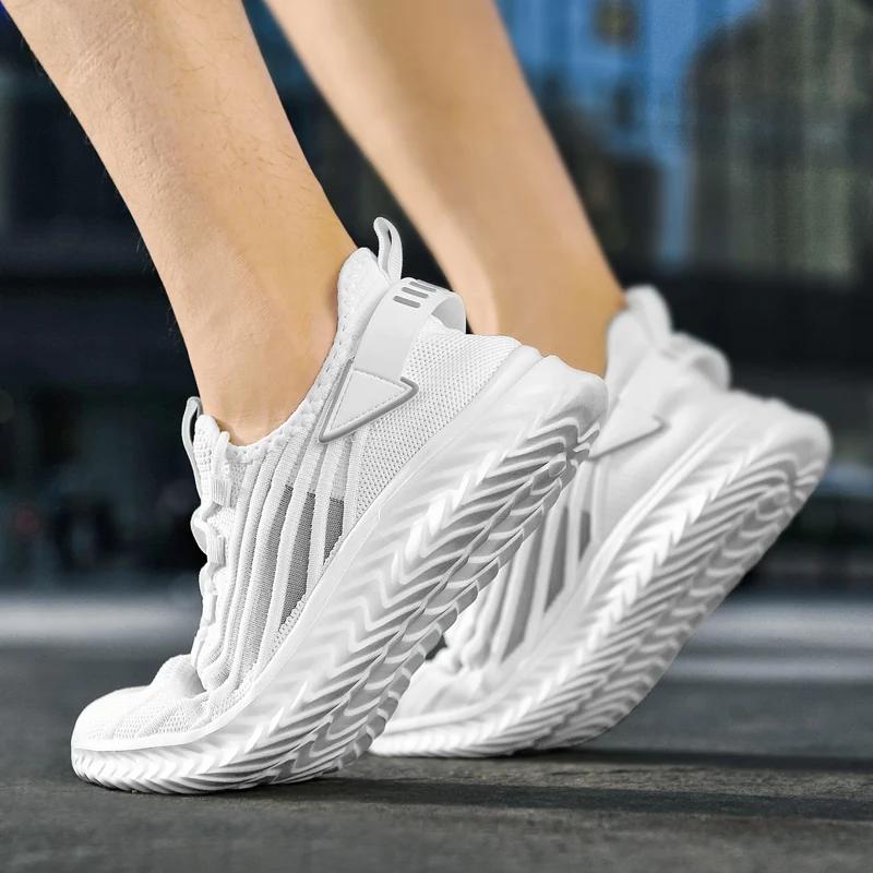 Adidași Bărbați Ușori Respirabili Pantofi de Alergare pentru Bărbați Pantofi Casual de Exterior Tenis de Exterior cu Plasă pentru Bărbați Livrare Gratuită cu Șireturi