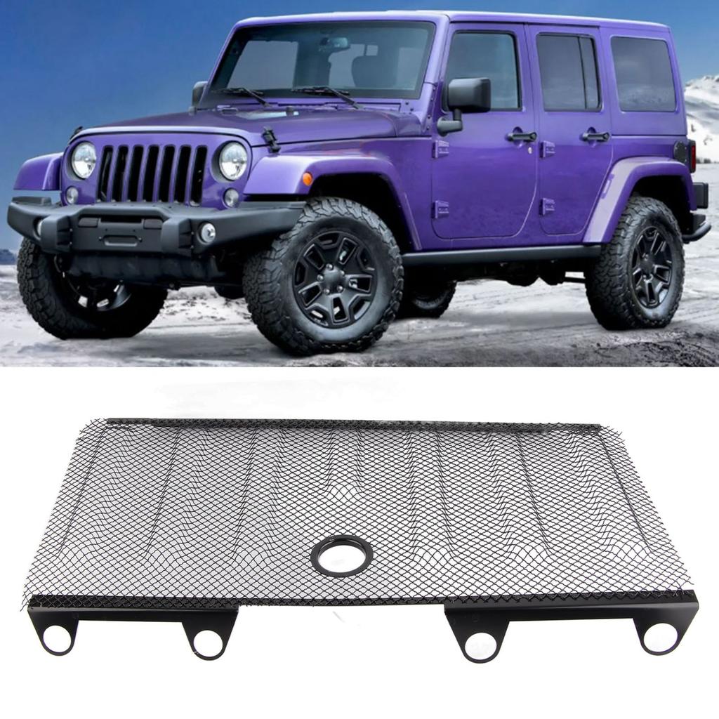 Przednia Wkładka Kratka Siatka Ochronna Pasuje do Wrangler JK & Unlimited 2 i 4 Drzwi 2016+