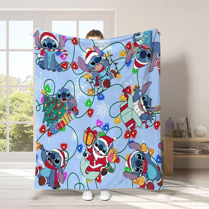 Couverture Dessin Animé Stitch Couverture Peluche Mignonne Stitch Couverture Quatre Saisons