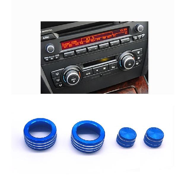 Car Air Conditioning Sound Knob Cover Interior Decoration For BMW 3 Series 2005-2013 E90 E91 E92 E93 ( 3 Or 4 Buttons