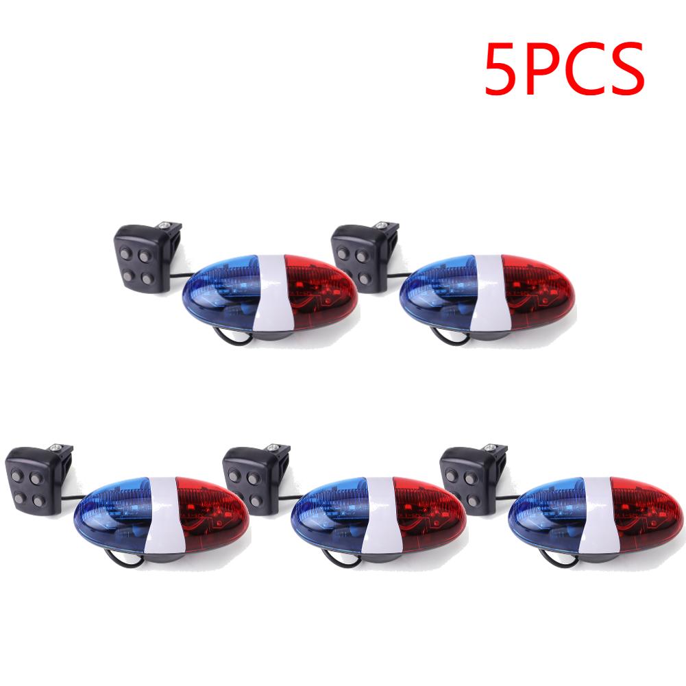 2-10PCS Bike Horn With Mounting Bracket Electric Bike Horn with Flashing LED Light Electronic Bell For Below 24mm Handlebar