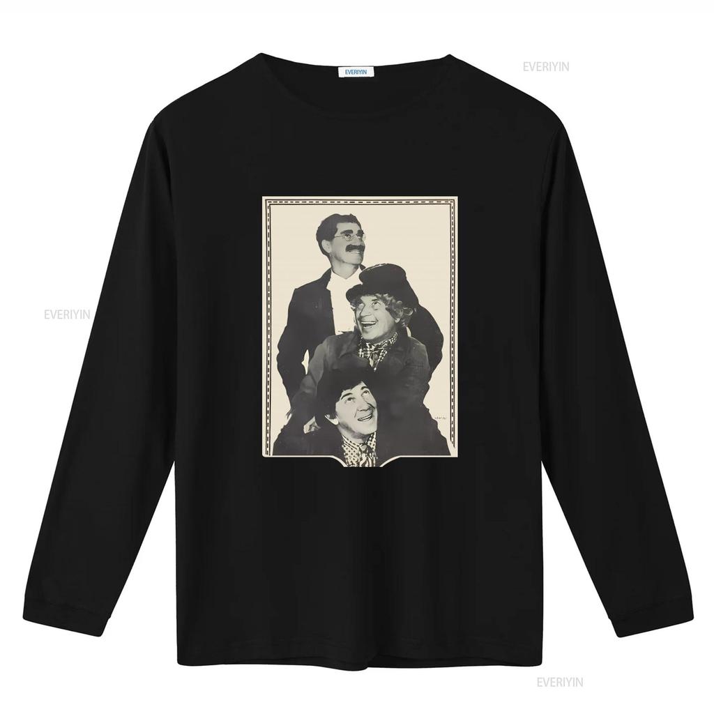 T-shirt Vintage Marx Brothers 1975 Design Retrò Commedia Classica Trio Iconico Moda vintage Lavata Comoda Versatile grafica