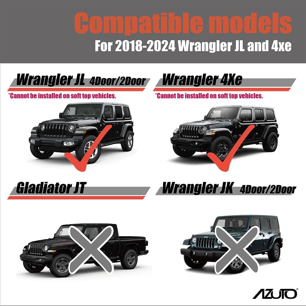 Seiko Sangyo AZUTO Rear Window Grip for Jeep Wrangler Vehicle-Specific (MHV-041)