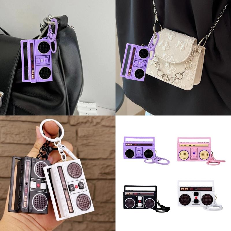 Mini Voice Recorder Keychain Recorder Keychain Creative Tape Recorder Keychain Portable Keychain Pendants for Backpacks