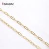 2 Types 14K Gold Plated Oval Cable Chains DIY Jewelry Making Accessories Handmade DIY Bracelets Necklace Chain Fittings