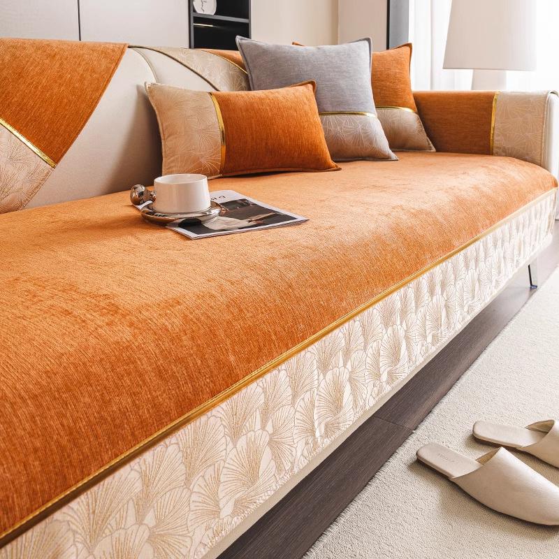 French Style Sofa Pads Simple Sofa Cushion All Season Universal New Non Slip Mats Soft Skin Friendly Comfortable Breathable 1Pcs