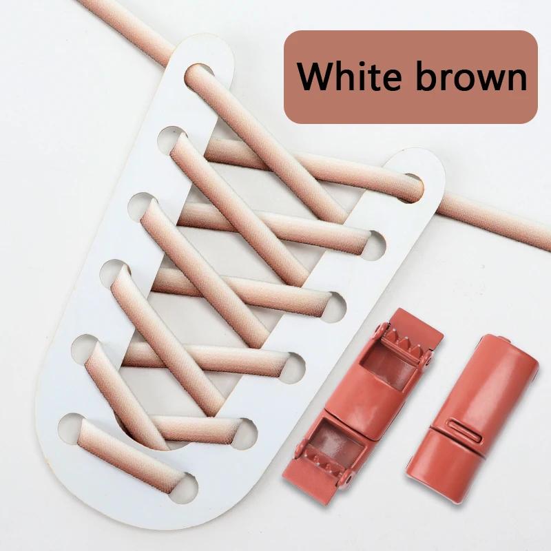 Gradient Elastic Laces Sneakers Magnetic Lock Shoelaces Without ties Kids Adult lazy No Tie Shoe laces for Shoes Accessories