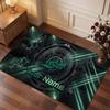 Tappeto in Cristallo Vellutato Personalizzato Fendt, Tappeto Morbido Antiscivolo con Testo Nome Personalizzato per Soggiorno Camera da Letto