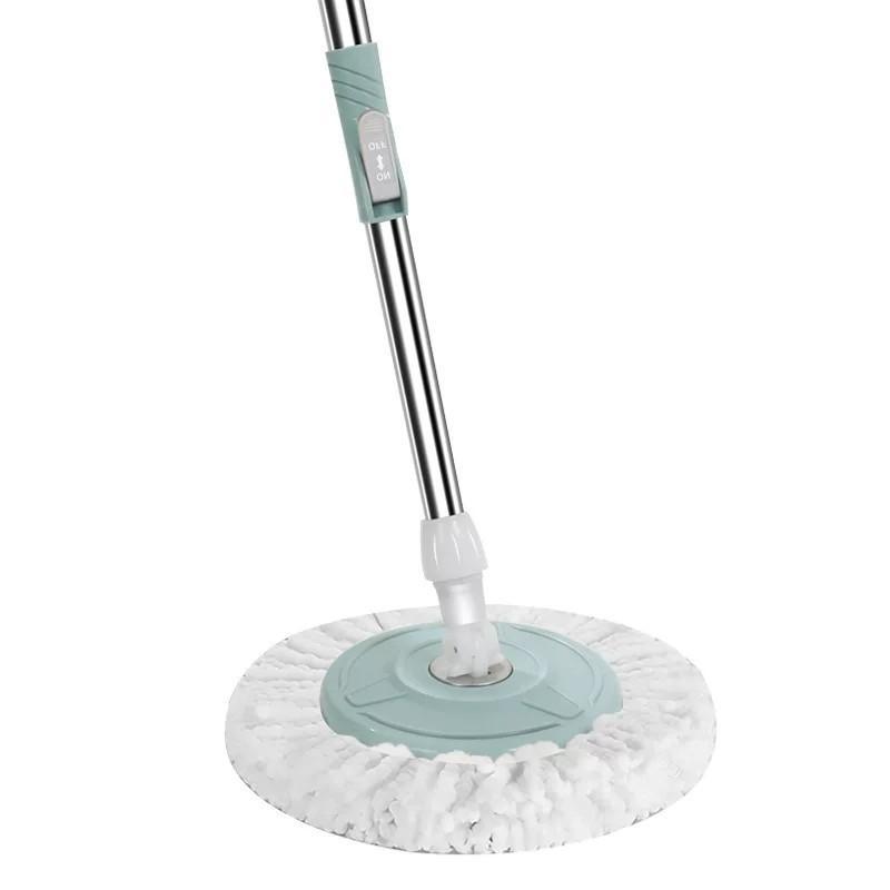 Spin Mop Rotating Floor Mop Stainless Steel Handle Microfiber Mop Head Cleaning Mop For Home Kitchen Bathroom Floor Cleaning