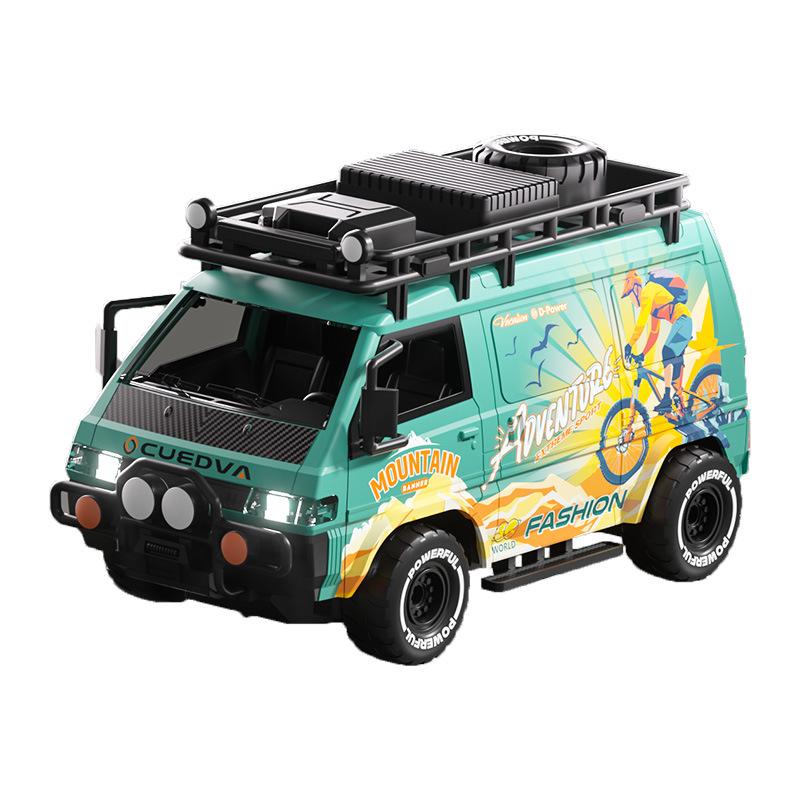 High-Speed RC Racing Van: 4WD, Drift, Rechargeable, Lights, Replaceable Tires, Off-Road Toy for Kids