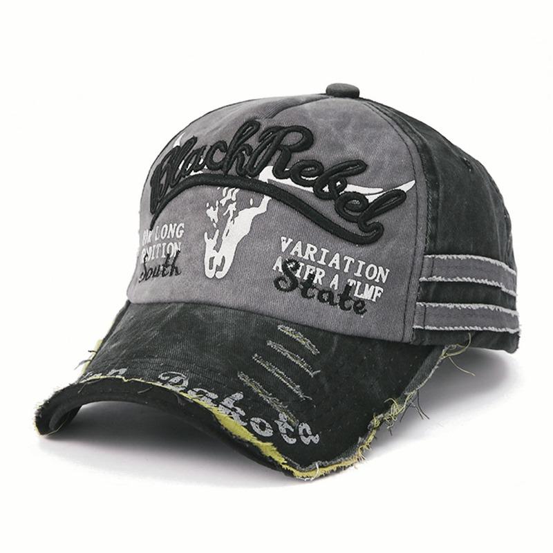 Europa und die Vereinigten Staaten Neue Buchstabenstickerei Alte Cowboy-Baseballmütze Herren- und Damenmütze