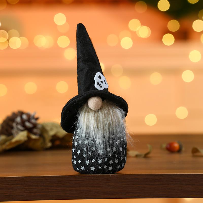 Cross-Border Halloween Rudolph Ornament: Faceless Gnome Plush for Creative Window Decoration