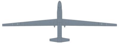 PLATZ Air Force Unmanned Reconnaissance Aircraft Global Hawk Misawa Air Base Reconnaissance Air Squadron Plastic Model 1/72 Self-Defense RQ-4B AC-76