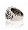 White Howlite Ring, 925 Sterling Silver Ring, Natural Howlite Men's Ring, Vintage Look Signet Ring, Mens Ring, Gift For Him