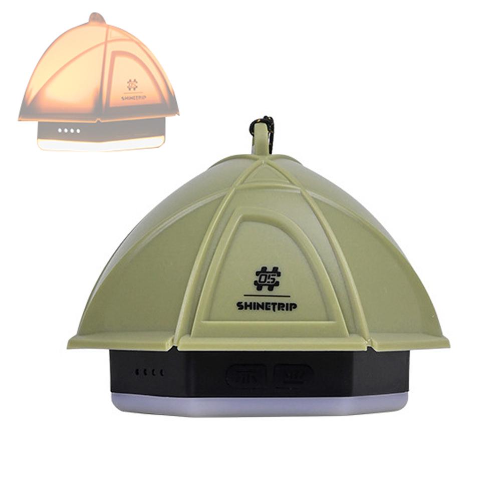 

Уличный портативный светильник для кемпинга, USB аккумуляторная компактная ручная лампа, беспроводной бесступенчатый светильник для палатки зелёный