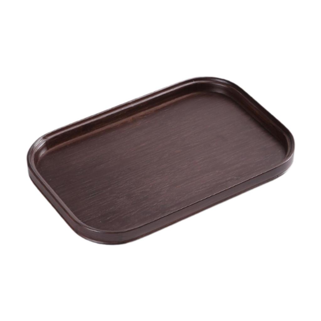 Wood Serving Tray Portable Dessert Plate for Kitchen Breakfast in Bed Bar