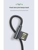 5A Fast Charging USB Elbow Data Cable for Car, Blind Plug, Available in 0.5m and 2m