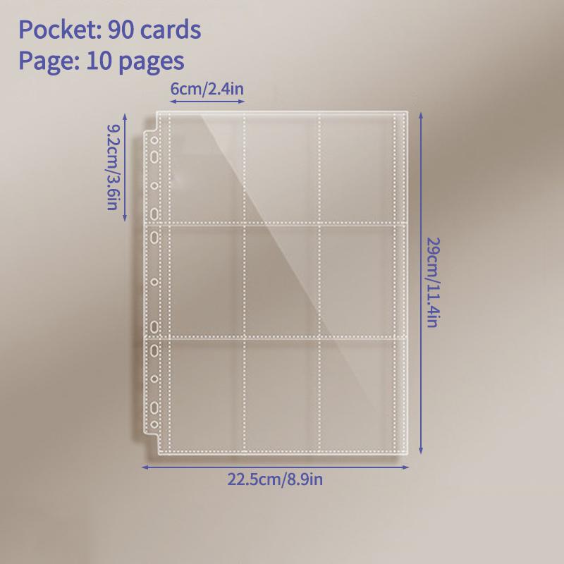 1-9 Grids Binder Photocard Photo Album Kpop Photocard Holder Card Collect Book Binder Kpop Binders Album and Inner Pages