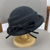 High-end French temperament Australian wool top hat women's new autumn and winter small basin hat high gram weight beret hat