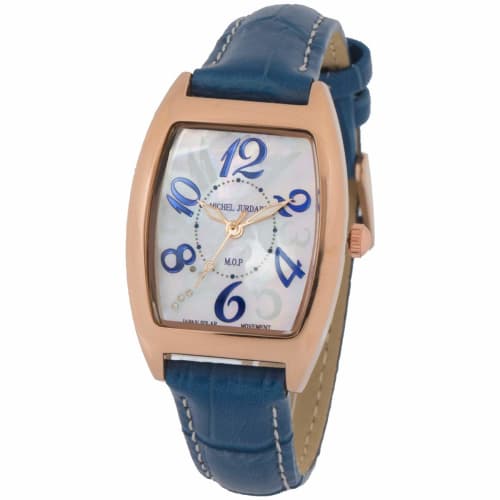 

Michel Jourdan Women s Solar Tonneau Diamond Watch SL-2100 Navy