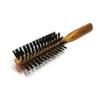 Golddachs Brosse À Sèche-cheveux Demi-cercle En Bois Dolivier Avec Poils De Sanglier 7Rangs De, Pack De 11x 1pièce