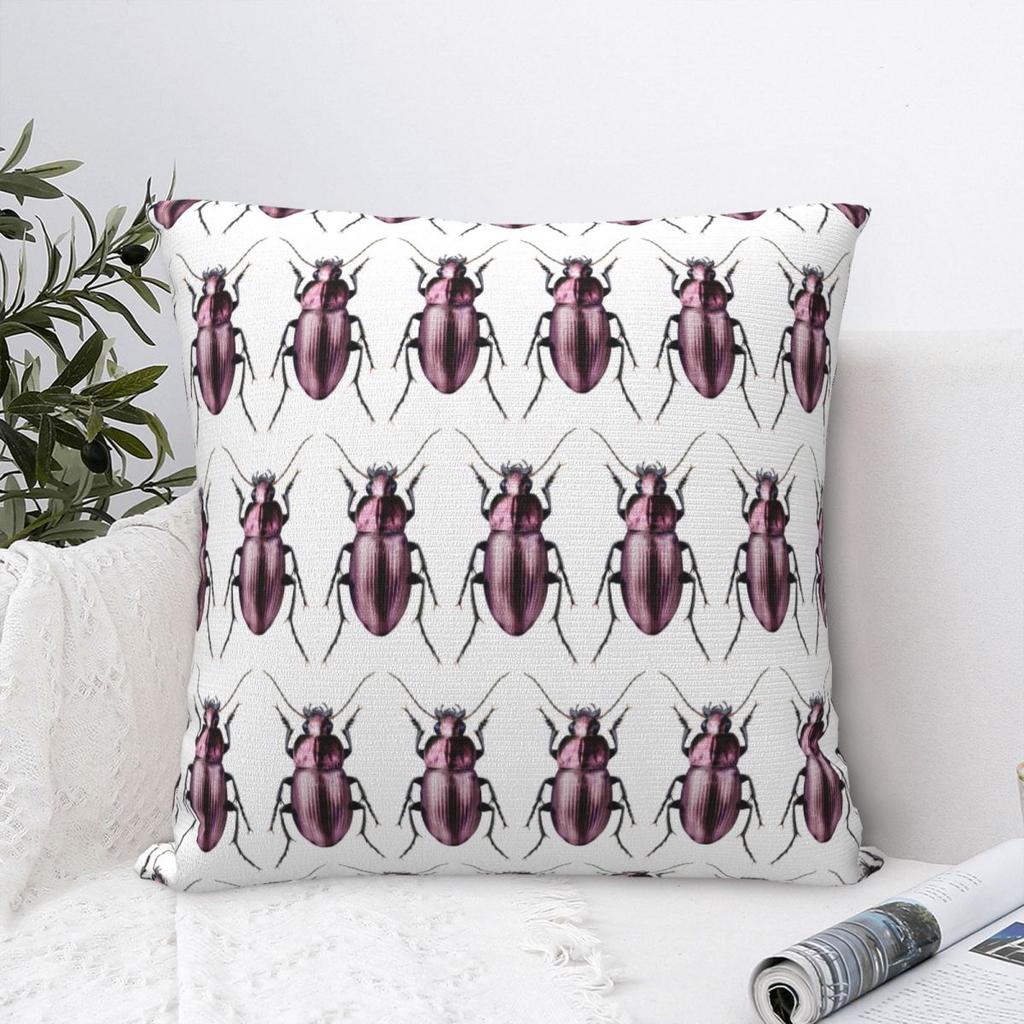 Insect Beetle Cartoon Pillowcase Cushion Comfort Throw Pillow Sofa Decorative Cushions Used for Home Bedroom Living Room