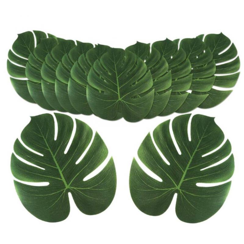 Lebensechte Monstera-Blätter Künstliche Monstera-Pflanze Kunstpalme Plastik-Schildkrötenblatt-Grüne Pflanze Haus-Garten-Zimmerdekoration