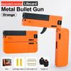 New Upgraded Lifecard Metal Folding Gun Toy For Kids Adult, Pistol Toys Gun With Soft Bullets Alloy Shooting Model For Adults