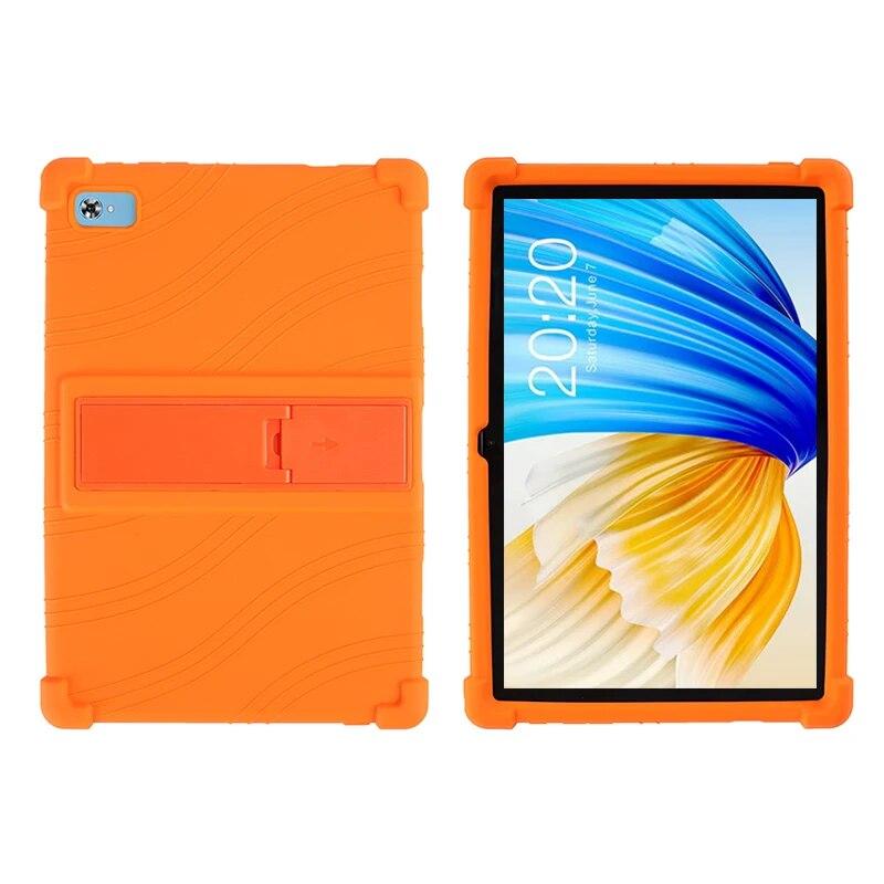 

Для Blackview Tab 8 4G/8E 10,1-дюймовий силіконовий захисний чохол для планшета з регульованою підставкою та потовщеними кутами для захисту від ударів Blackview Tab 8 4G помаранчевий