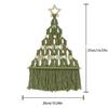 Aesthetic Christmas Tree Macrame Tapestry Tassel Cotton Rope Tapestry  Dorm Room