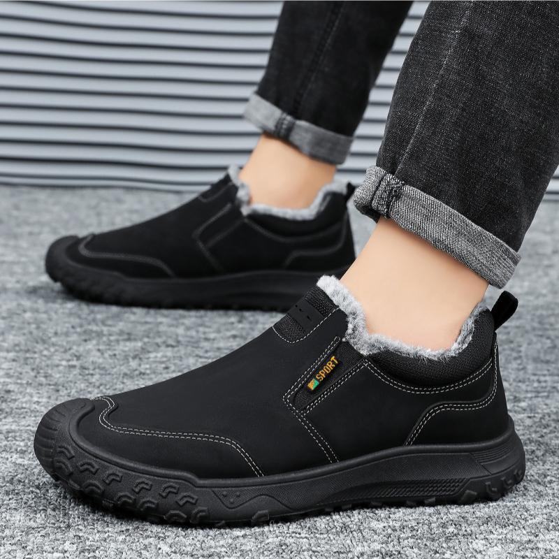 Men's Snow Boots Casual Thickened Warm Non Slip Cotton Boots Winter Men's Shoes