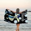 1pc Coraline7 Beach Towel with Custom Name, Beach/Swimming/Bath/Picnic/Camping Towel, Suitable for Seaside Beaches