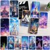 Disney Castle World Transparent Phone Case for Motorola Moto E22I E22S E22 E32 E40 E7 E7I G Plus Power Play Stylus G22 G14