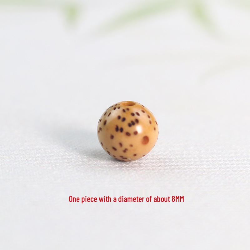 Star and Moon Bodhi Beads: Pure White High-Density 108 Bead Bracelet for DIY Prayer Accessories