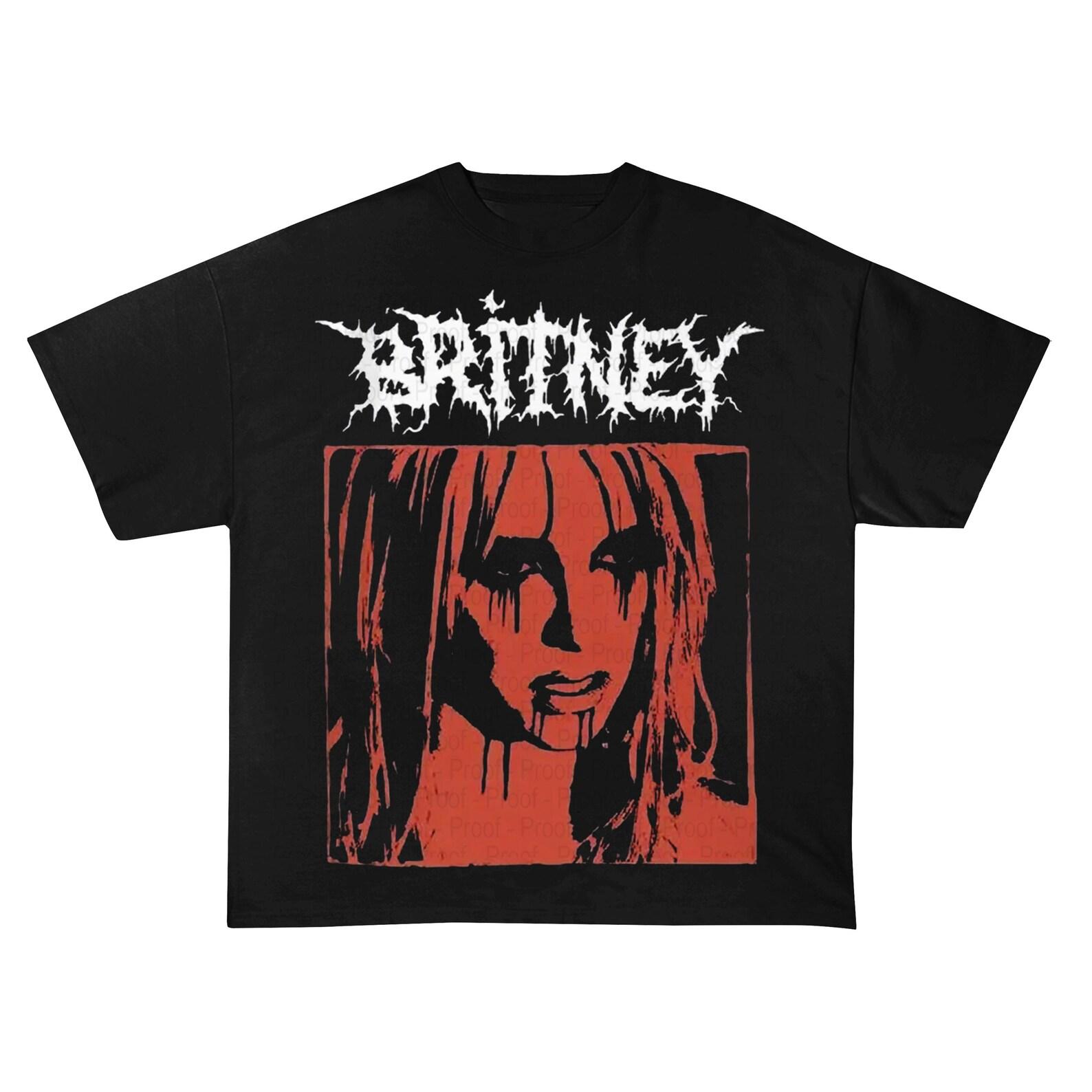 Britney Spears T-Shirt , Black metal T-shirt 4XL