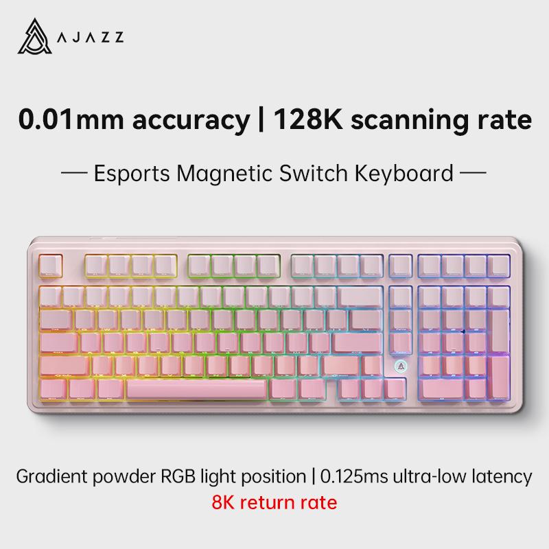 Ajazz AK980 MAX Gaming Keyboard Backlit RGB Wired