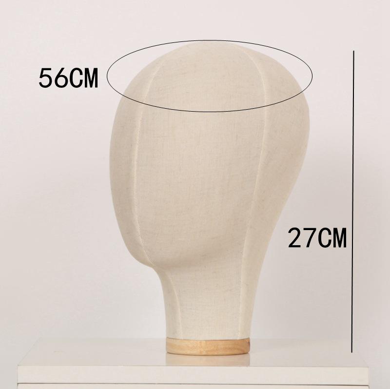 

Burlap-Wrapped Model Head for Hats, Wigs & Accessories Display