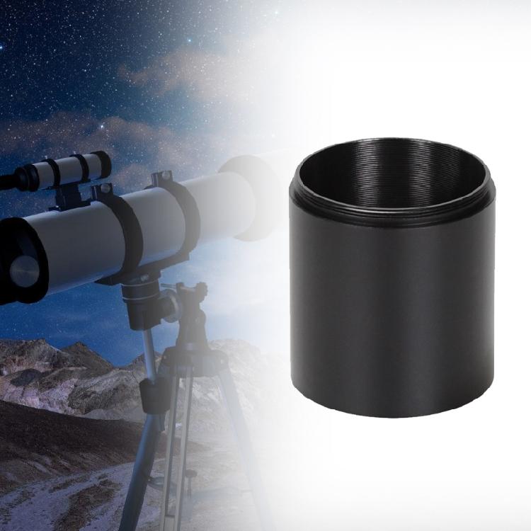 Universal 2inch Aluminum Extension Tube With M48x0.75mm Threading For Camera Mounts And Telescope Accessories