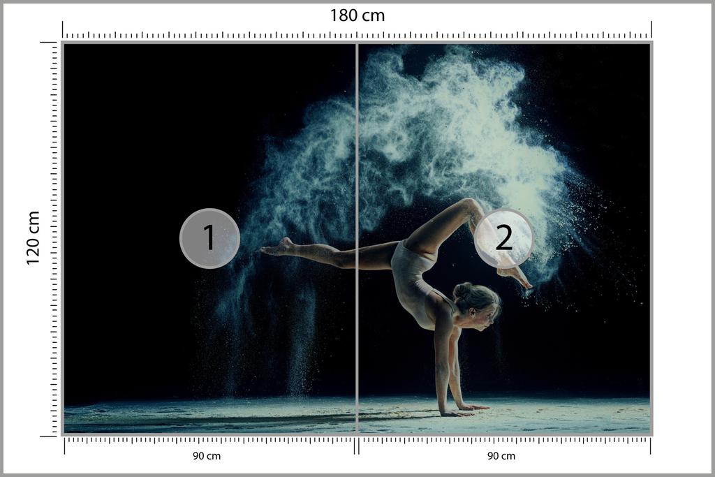 Photomural Gymnast During The Performance Structural Vinyl 180x120