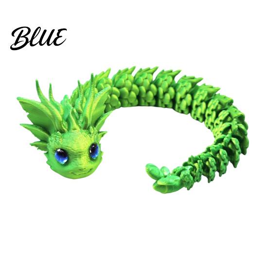 Desk Accessories for Women 3D Printed Articulated Dragon Fidget Toy Cute Ornaments Kawaii Cherry Blossom Decor Stress Relief Toy Adults Fantasy