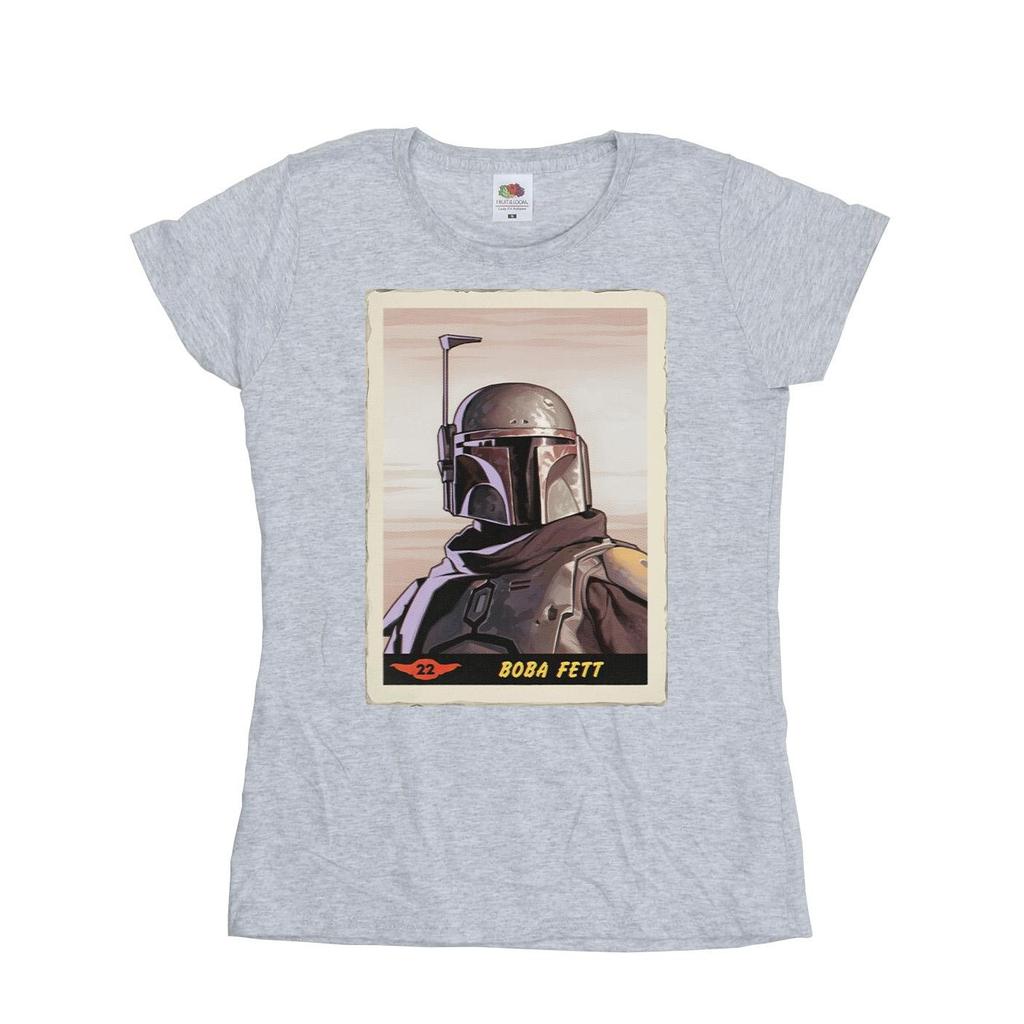 Star Wars Womens/Ladies The Mandalorian Boba Fett Cotton T-Shirt